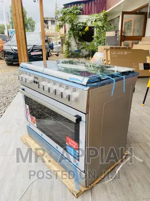 New Ferre 60x90 2 Electric + 4 Gas Cooker With Rotisserie.