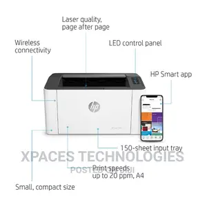 HP Laserjet M107w-Print Wireless Black Printer