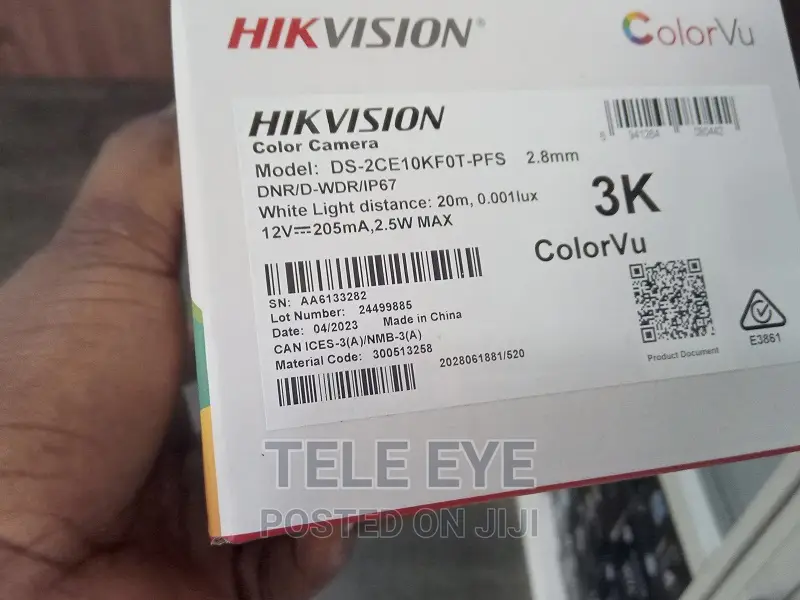 Hikvision Ds-2ce10kf0t-PFS Colorvu With Sound CCTV Camera