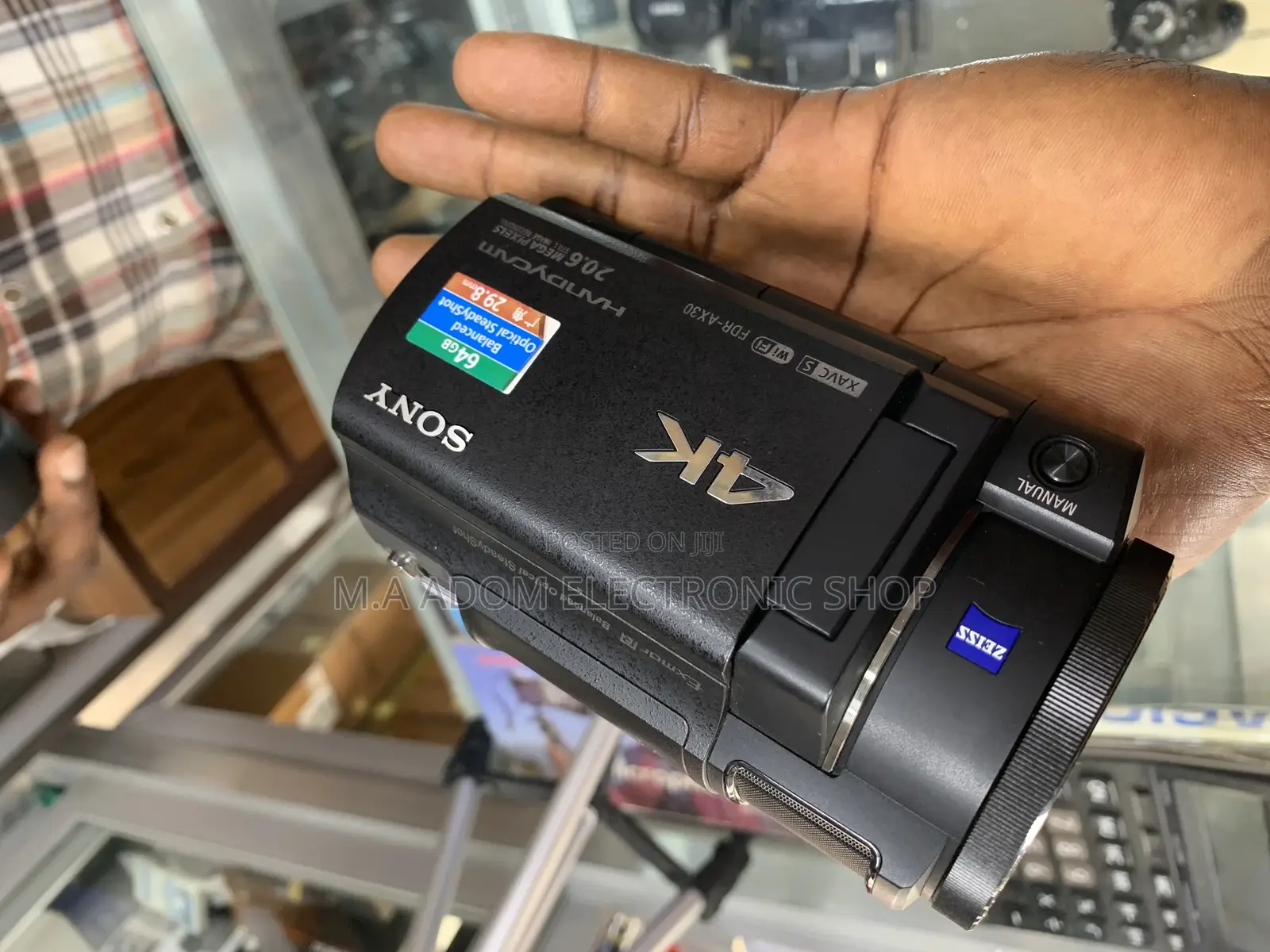 Sony AX30 UHD Camcorder With Wi-Fi