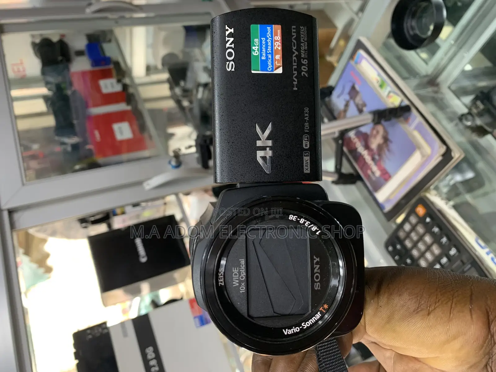Sony AX30 UHD Camcorder With Wi-Fi