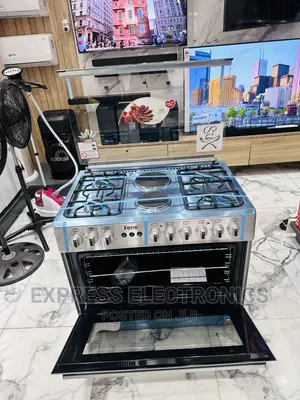 Free Standing Stylish Design 60/90 4-2 Stove Oven Rotisserie