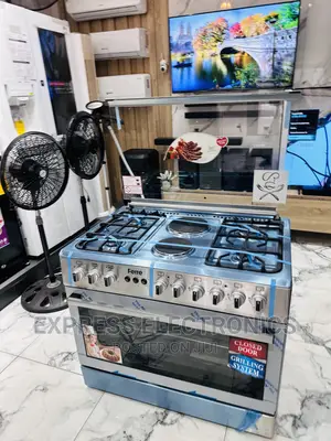 Ferre Gas Stove Electric 4-2 Oven Rotisserie Grill