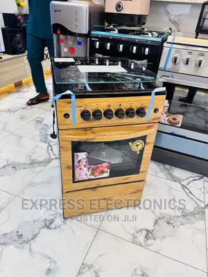 Light Wooden Like Gas Stove Ignition 4burner Oven Rotisserie