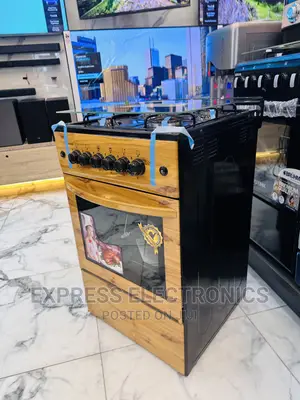 With Black Knobs Gas Cooker Oven Grill 50/50 4burner