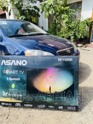 Brand New Asano 50 Inch Smart Wireless Wi-Fi(Black)