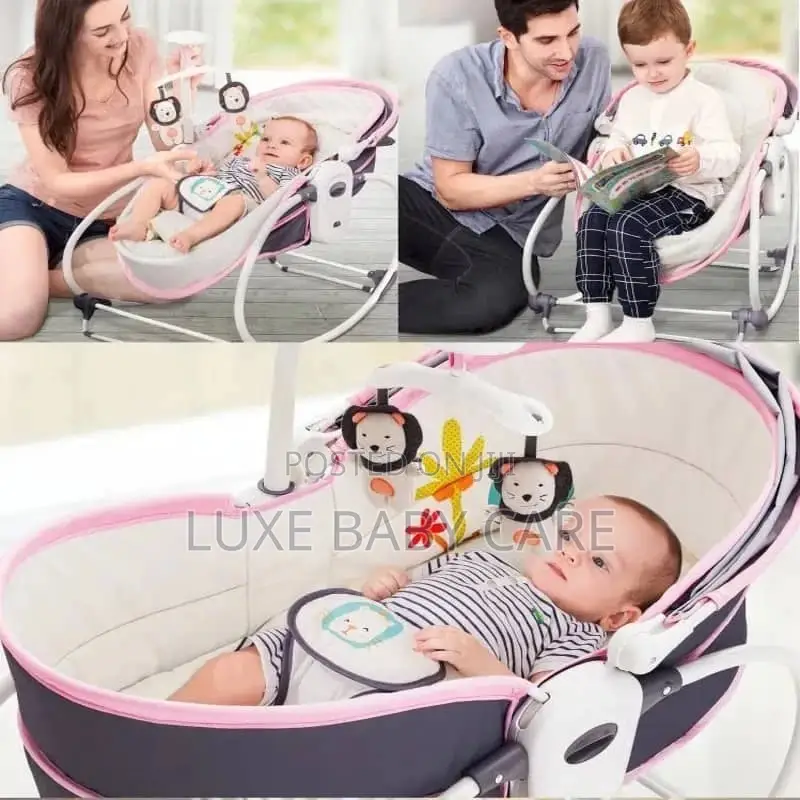 5 In 1 Multi-functional Baby Crib Cradle Portable Baby Bed