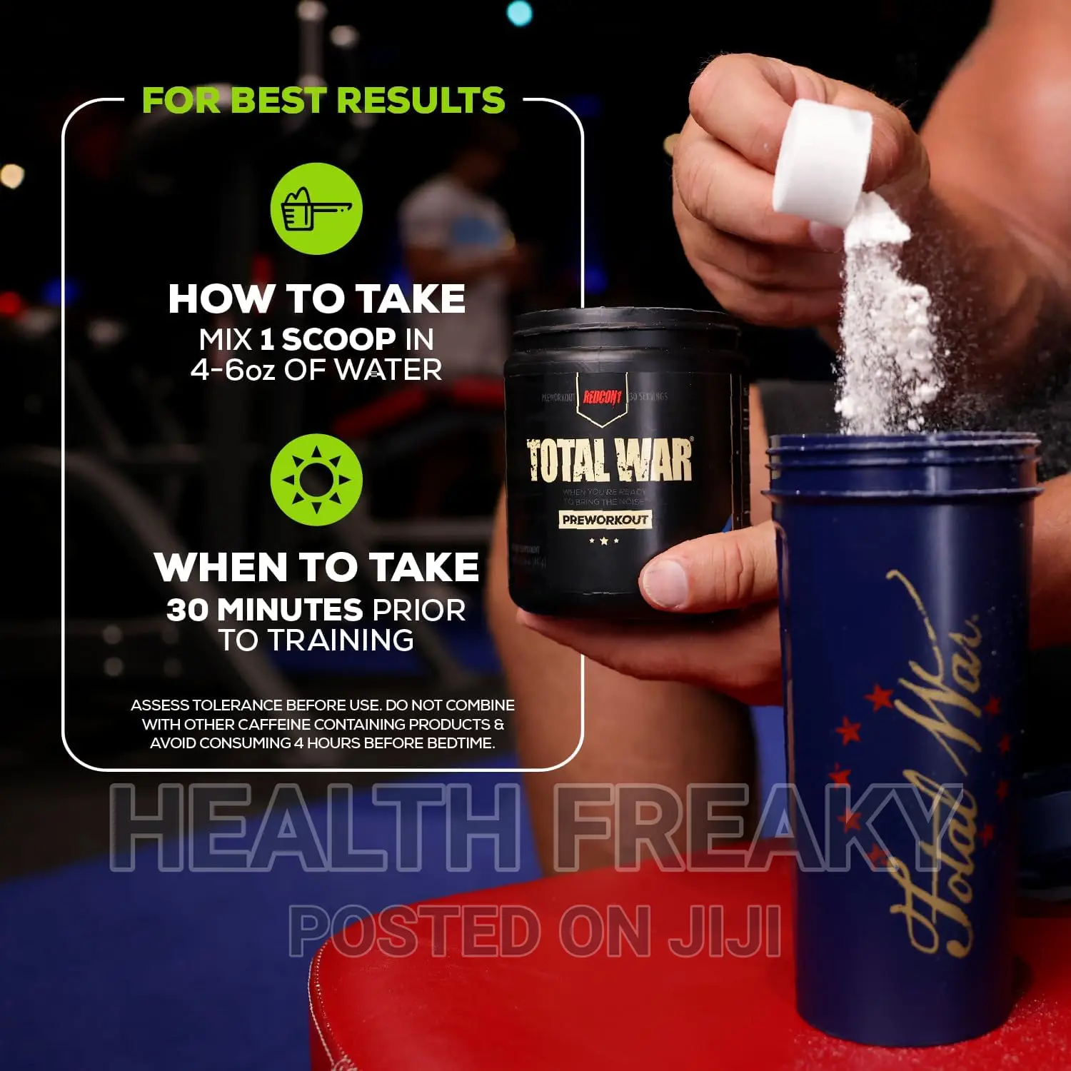 Preworkout Total War Energy Increase Pumps Performance