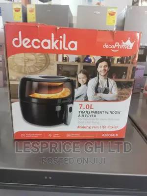 Decakila 7.0L Oil Free Air Fryer Quality