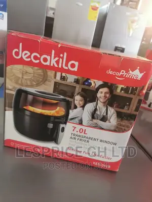 Decakila 7.0L Air Fryer Led Display,Transparent Window!
