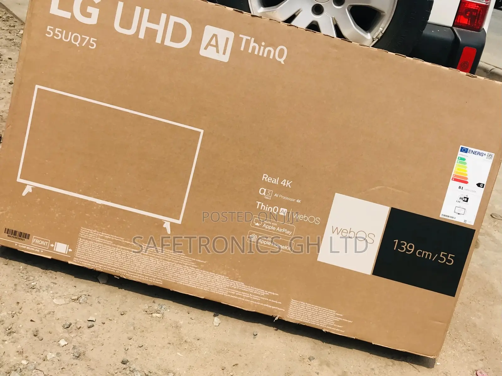 Elegant Lg 55 Inches LED Smart Glossy UQ75 Tv