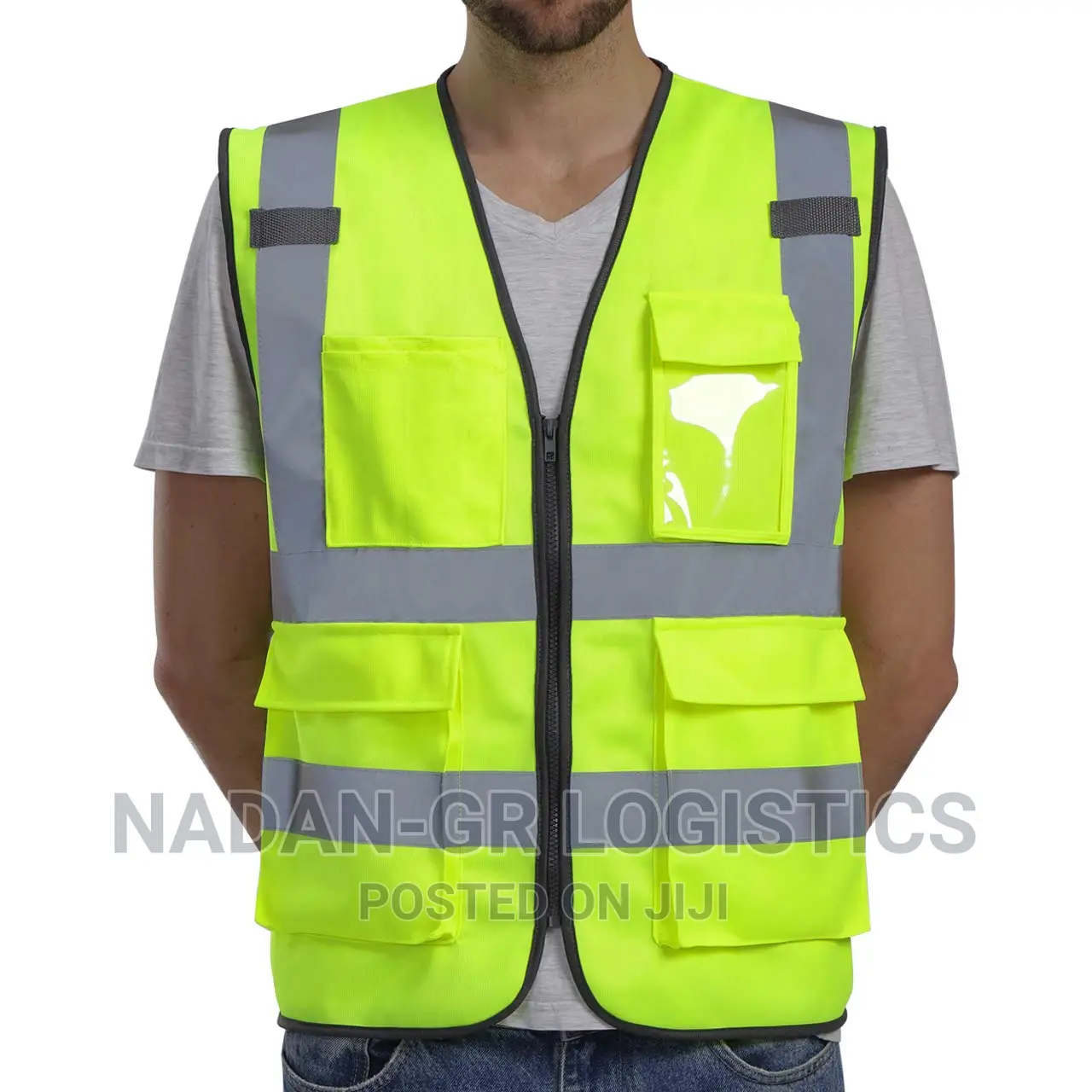 Safety Vest/Jacket ( Pockets & Zip)