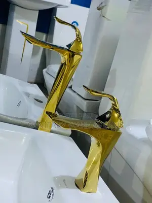 Gold Taps - Long Basin Taps - Sink Tap - Pedicure Tap