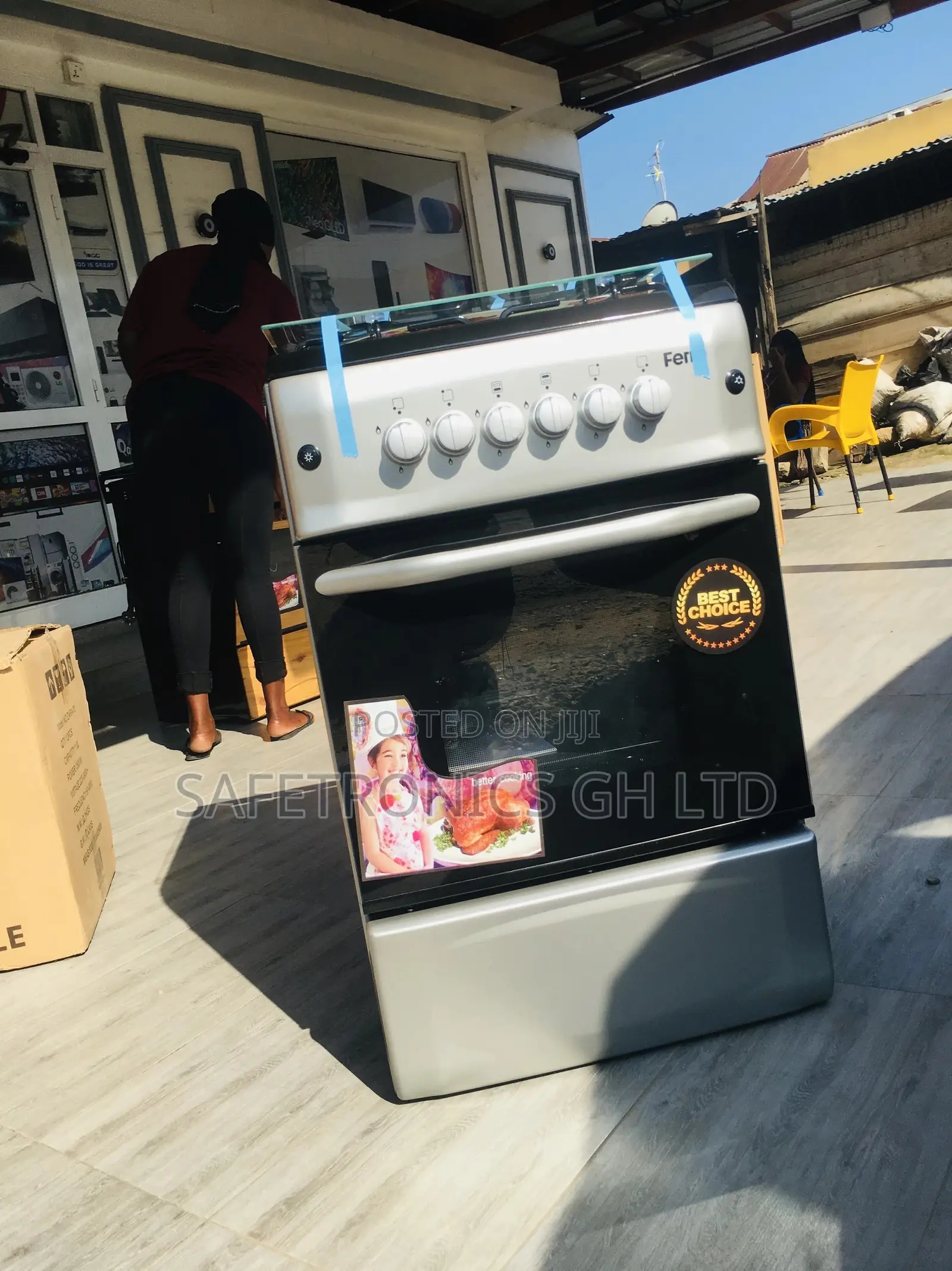 Best 50x55 Oven With Grill Ferre Sliver 4 Gas Burner