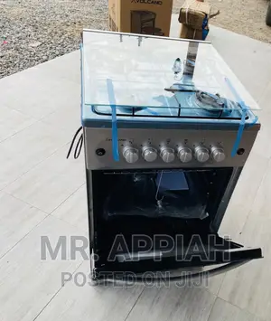 Lovely  Volcano 4 Gas Cooker With Oven and Grill,Inox Gray