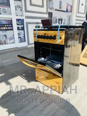 Latest Volcano 4 Gas Cooker With Oven(Light Wooden)Ignition