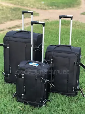 3 in 1 Quality Material Luggage( Black) 0656