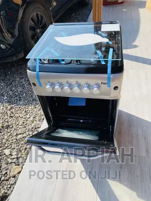 4 Gas Cooker With Oven and Grill Ferre Cooker(Gray) 