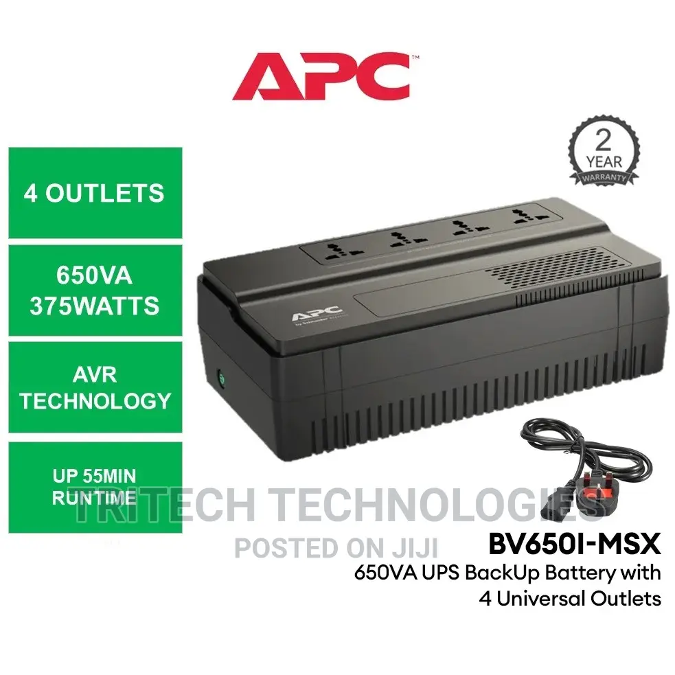 APC Easy UPS Bv 800va, Avr, Universal Outlet, 230V
