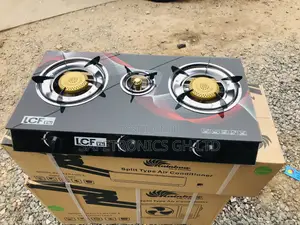 Affordable LCF Glass 3 Gas Cooker Black Burner