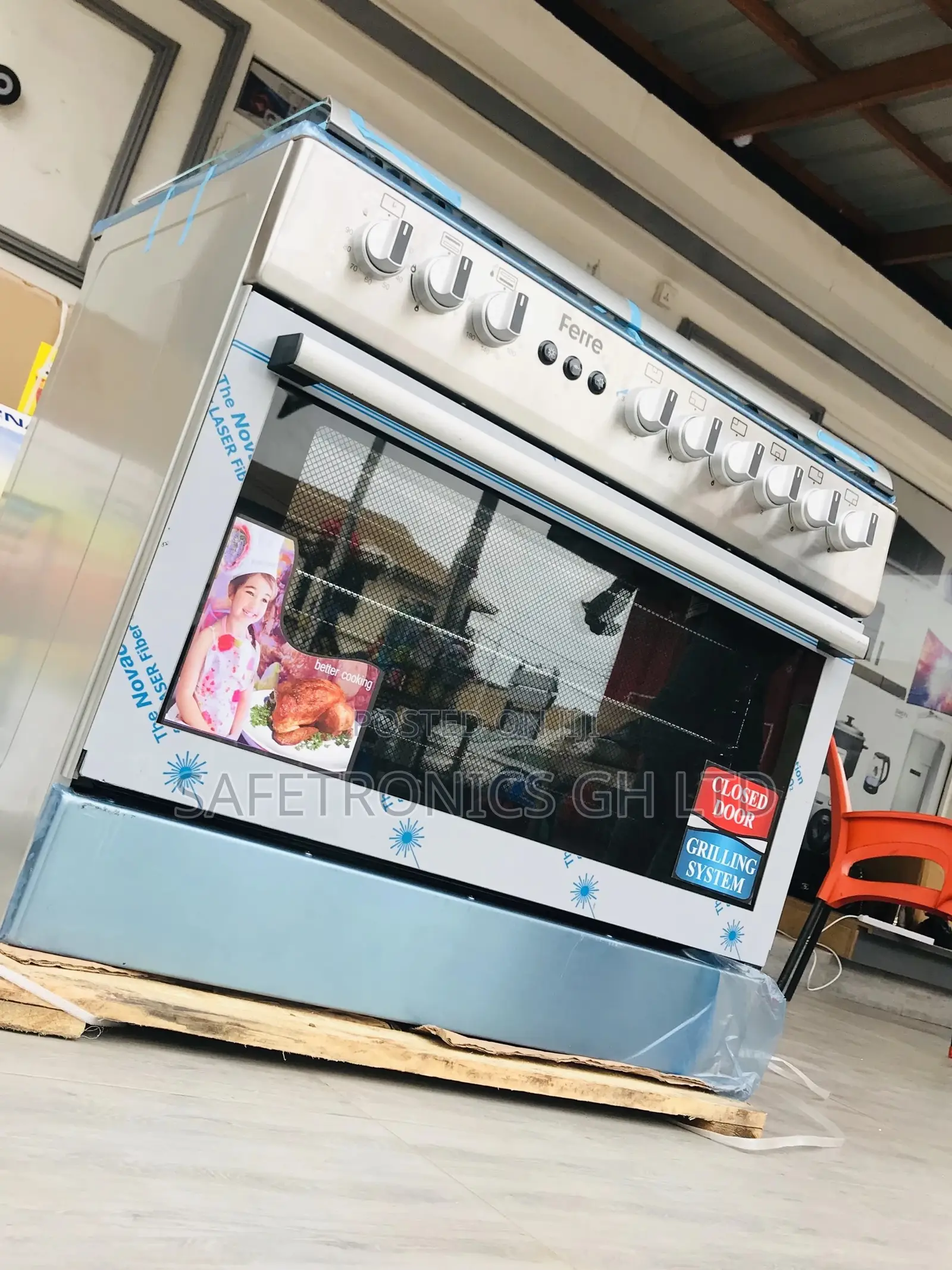 Ferre 4BURNER 1 Electric Oven With Grill 60x90 