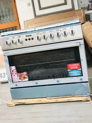 60x90 Lastest Ferre Oven With Grill Gas Cooker 6 Burner