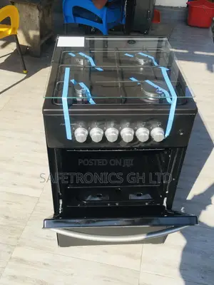 Newly Stocked Volcano Black 4 Gas Oven With Grill 50x50