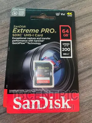 Sandisk Extreme Pro 64GB Camera SD Card