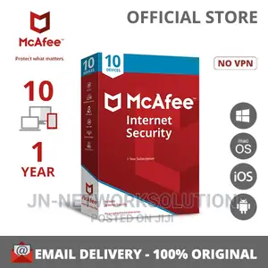 McAfee Internet Security 10 Devices 1 Year Windows/Mac/Andro