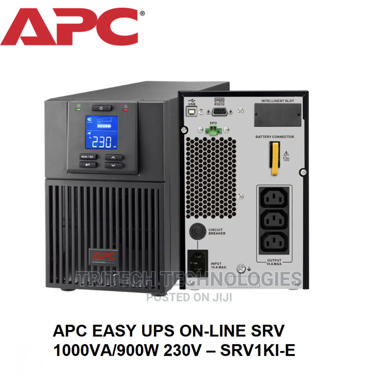 APC Easy UPS on-Line SRV 1000va 230V