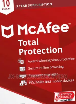 McAfee Total Protection 10 Devices 3 Year Windows/Mac/Androi