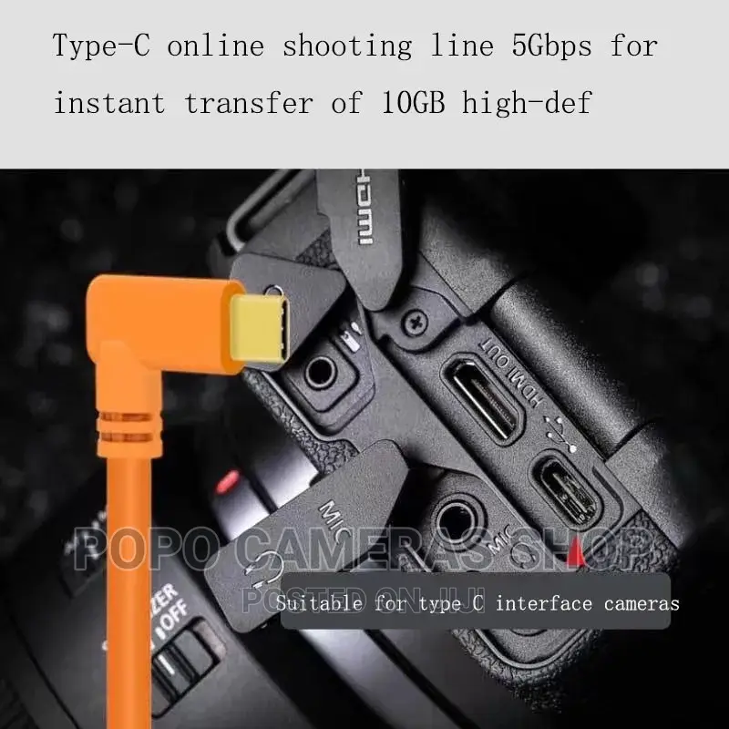 Type C to USB Tethering Cable