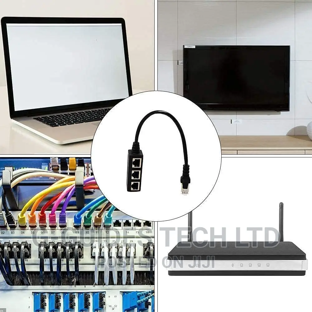 1 to 3 RJ45 Ethernet Extension, 3 in 1 RJ45 Splitter