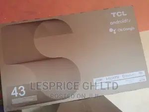 TCL 43” Smart Android Ok Google TV