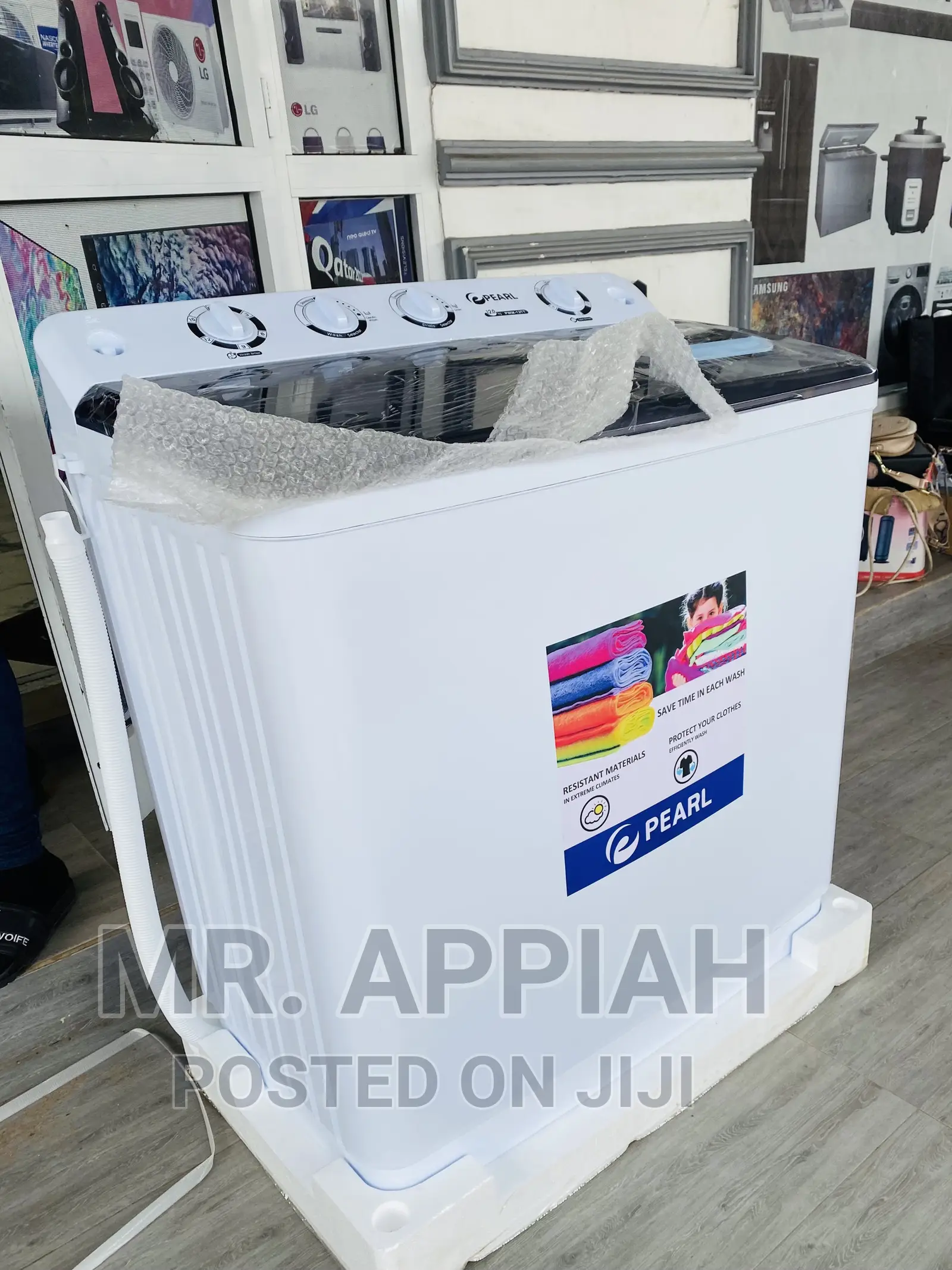 12kg Pearl Double Door Washing Machine(White) 