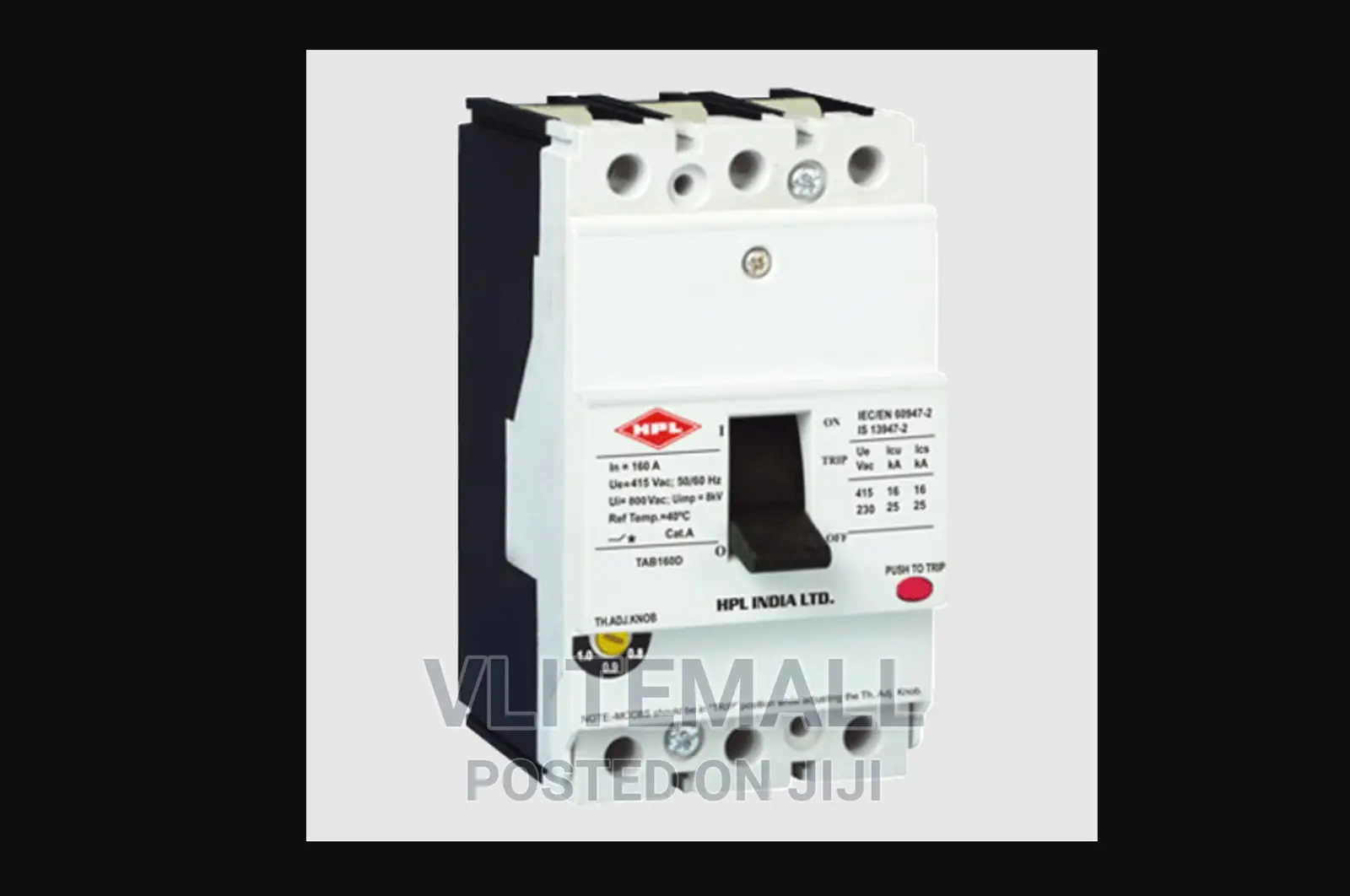 HPL 160A 3ploe Mccb