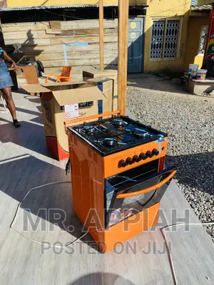 High Volcano(Orange)50x50 4 Gas Cooker With Oven and Grill.