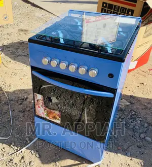 (Blue)Latest Volcano 50x50 4 Gas Cooker With Oven 