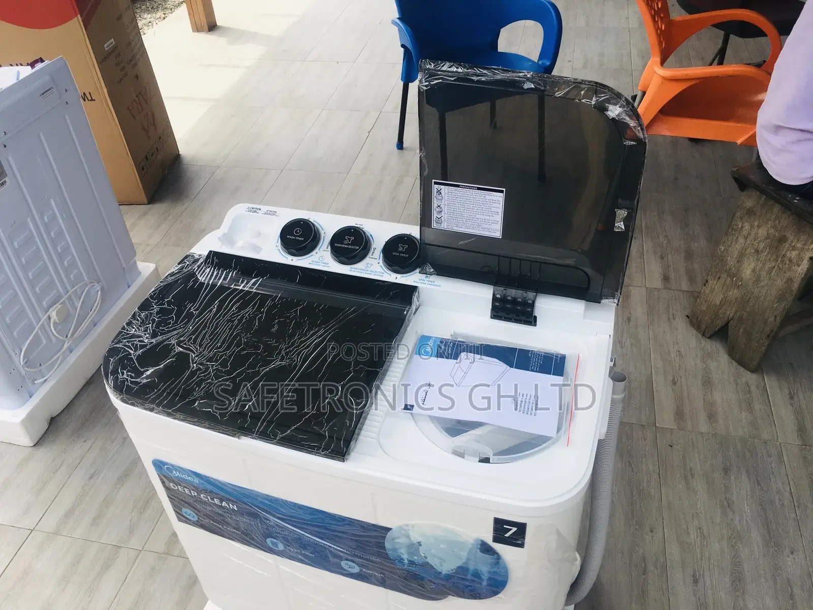 Neat Washingmachine Semiautomatic Topload 7kg Midea 