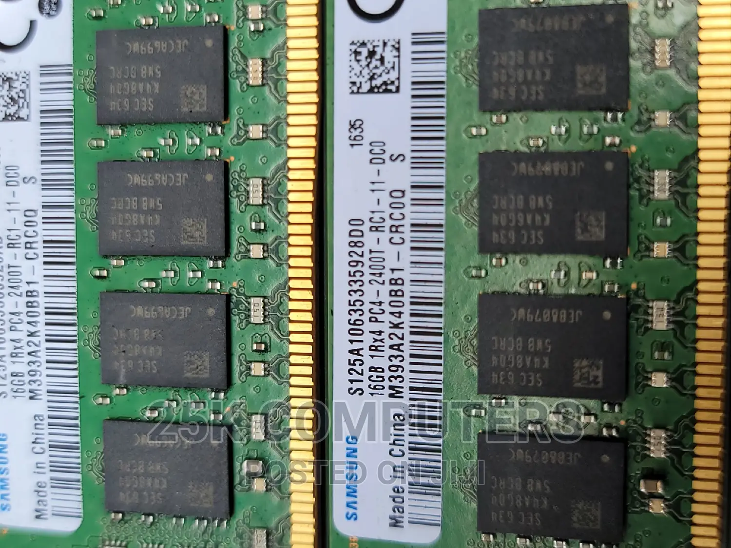 Samsung 16gb Pc4-2400t for Server Single