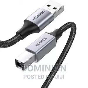 80802 Cable UGREEN US369 USB-A to USB-B 2.0, Braided, 1.5m,