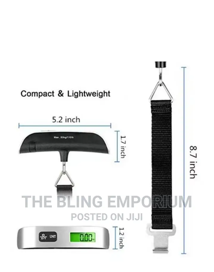 50kg X 10g LCD Digital Luggage Hand Held Weighing Scale