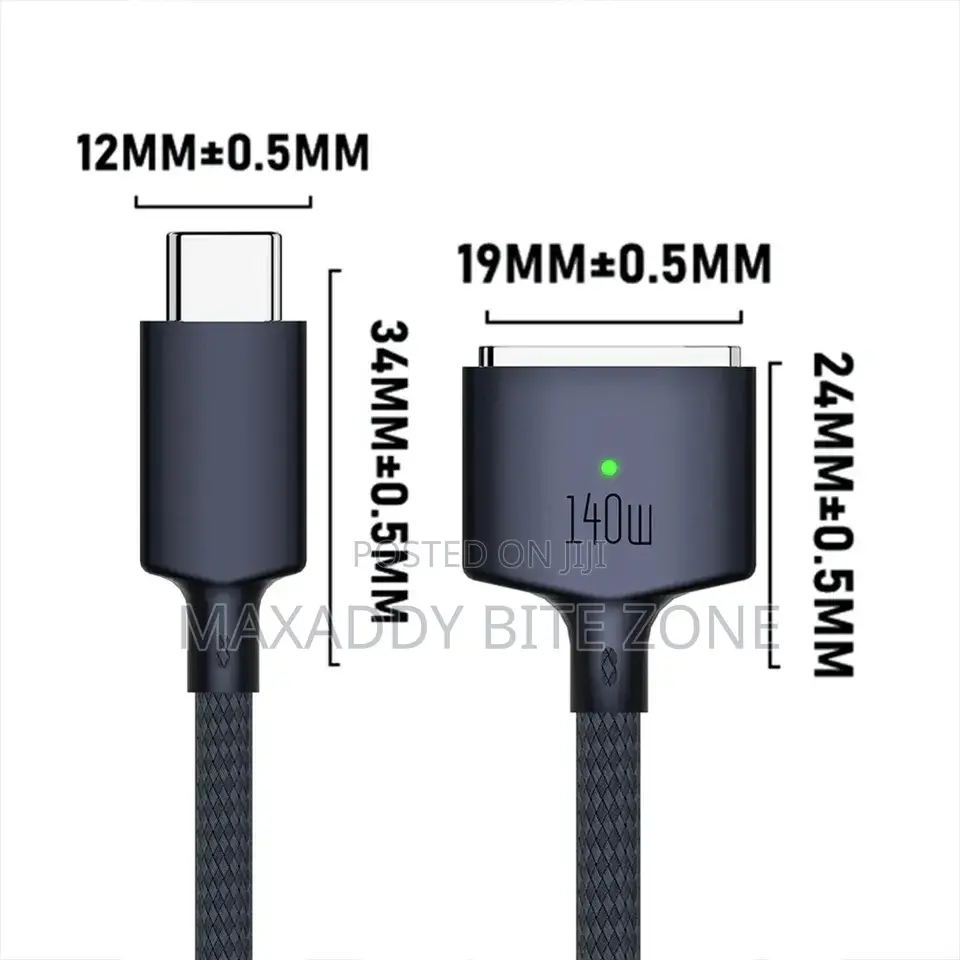 Type-c Male To Magnetic 3 Fast Charging Cable For Macbook