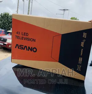 Fast and Effective Asano 43”Digital Satelite LED Tv,Black