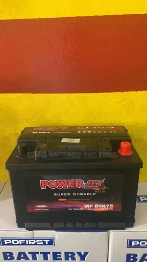 15 Plates Power Jet Batteries - 75ah 12V - Free Delivery