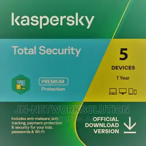 Kaspersky Total Security 5 Devices 1 Year Windows/Mac/Androi