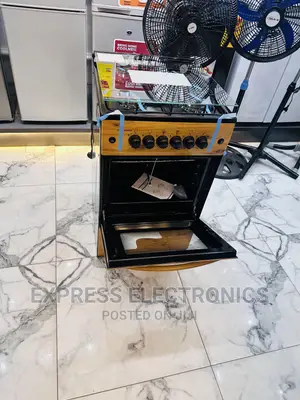 Light Wooden Gas Cooker Ignition 4burner Oven Grill 50/50
