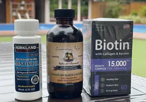 Beard Booster Combo- Minoxidil +Biotin +Collagen +Castor Oil