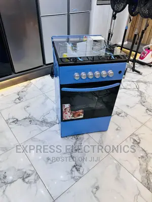 Spectacular Design Blue Color 50/50 Gas Cooker Oven 4burner