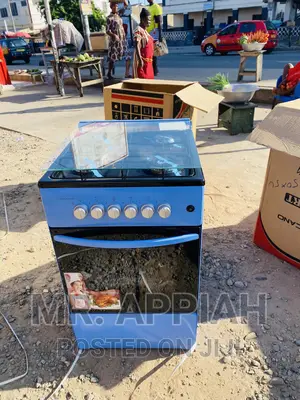 Low Cost Volcano 4 Gas Cooker With Oven and Grill(Blue)